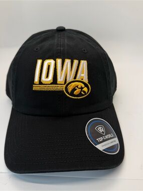 NWT lowa Hawkeyes Adjustable Hat Mens Top‎ Of The World NEW
